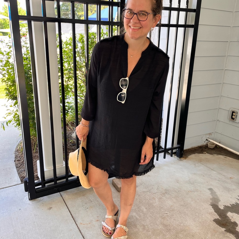 Women's Black Swim Cover-Up
